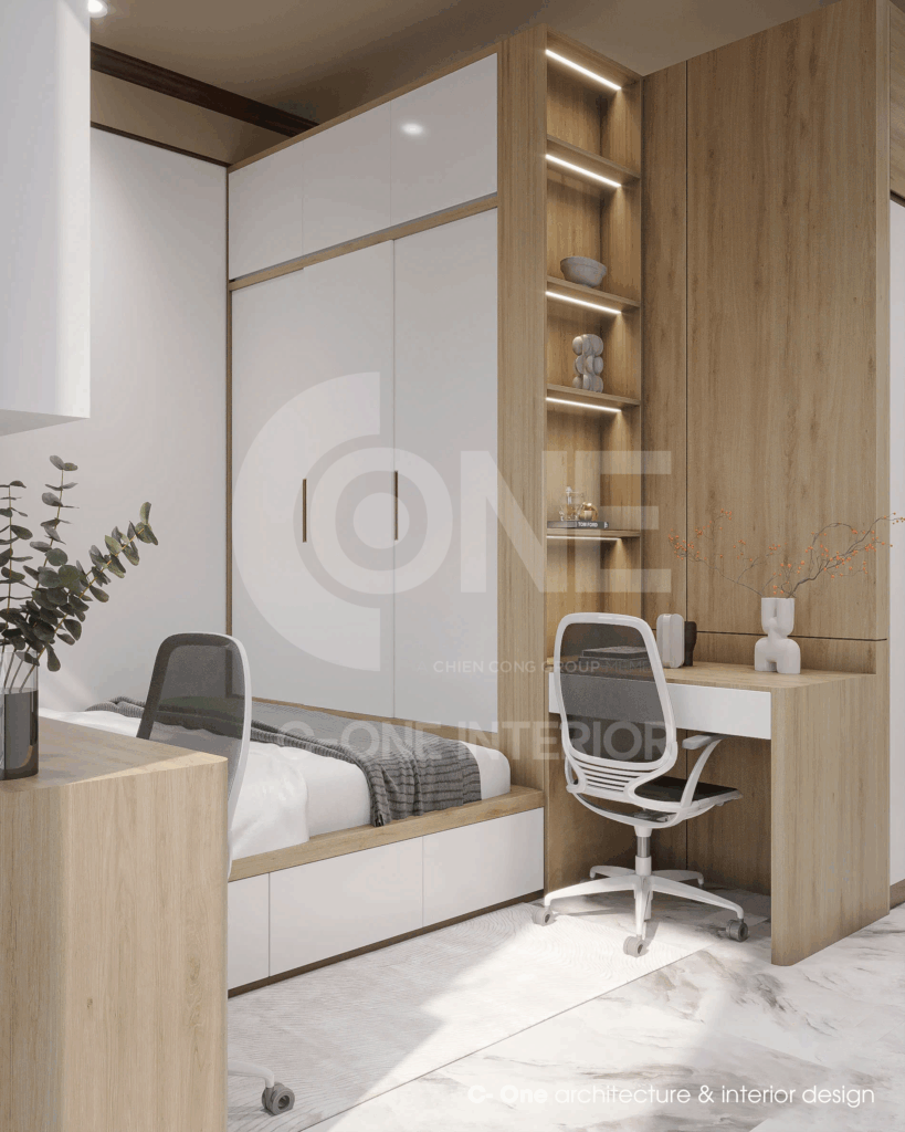 phòng ngủ đôi cho bé trai và bé gái