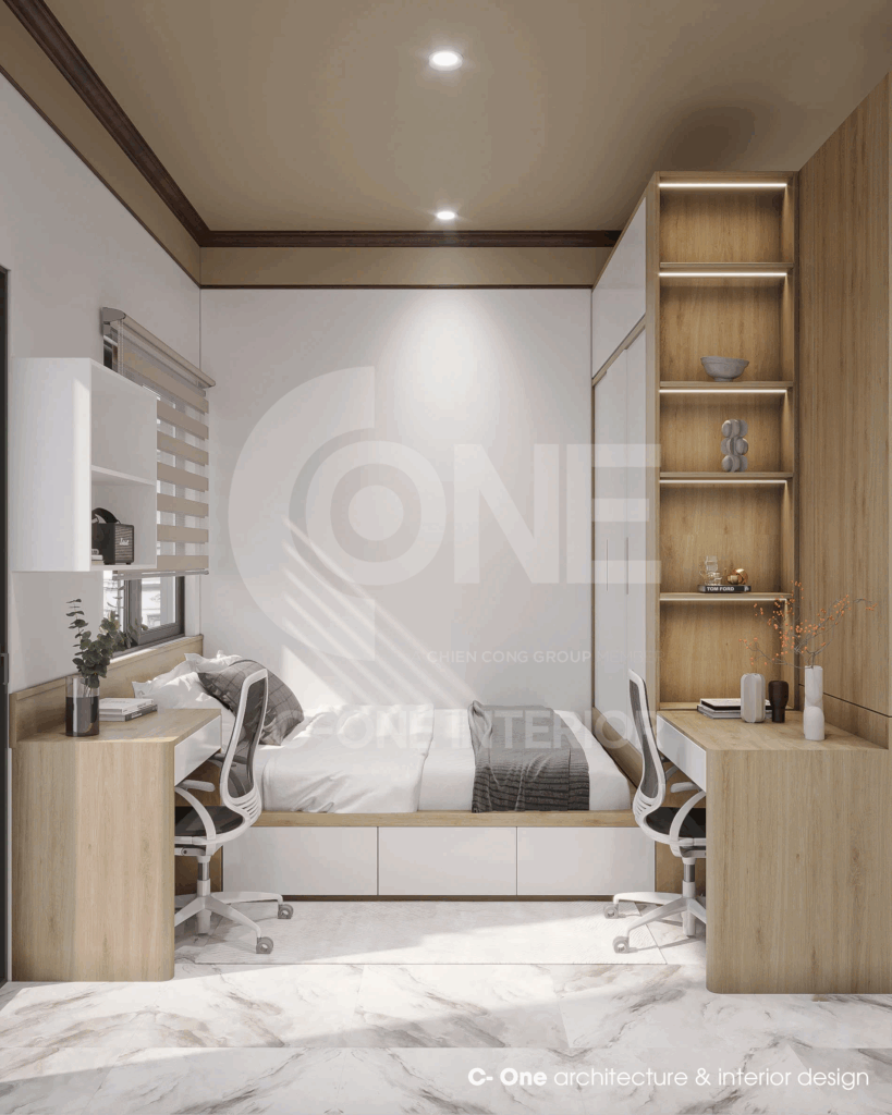 phòng ngủ đôi cho bé trai và bé gái